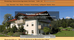 Desktop Screenshot of ferienhof-kopp.de