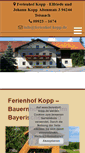 Mobile Screenshot of ferienhof-kopp.de